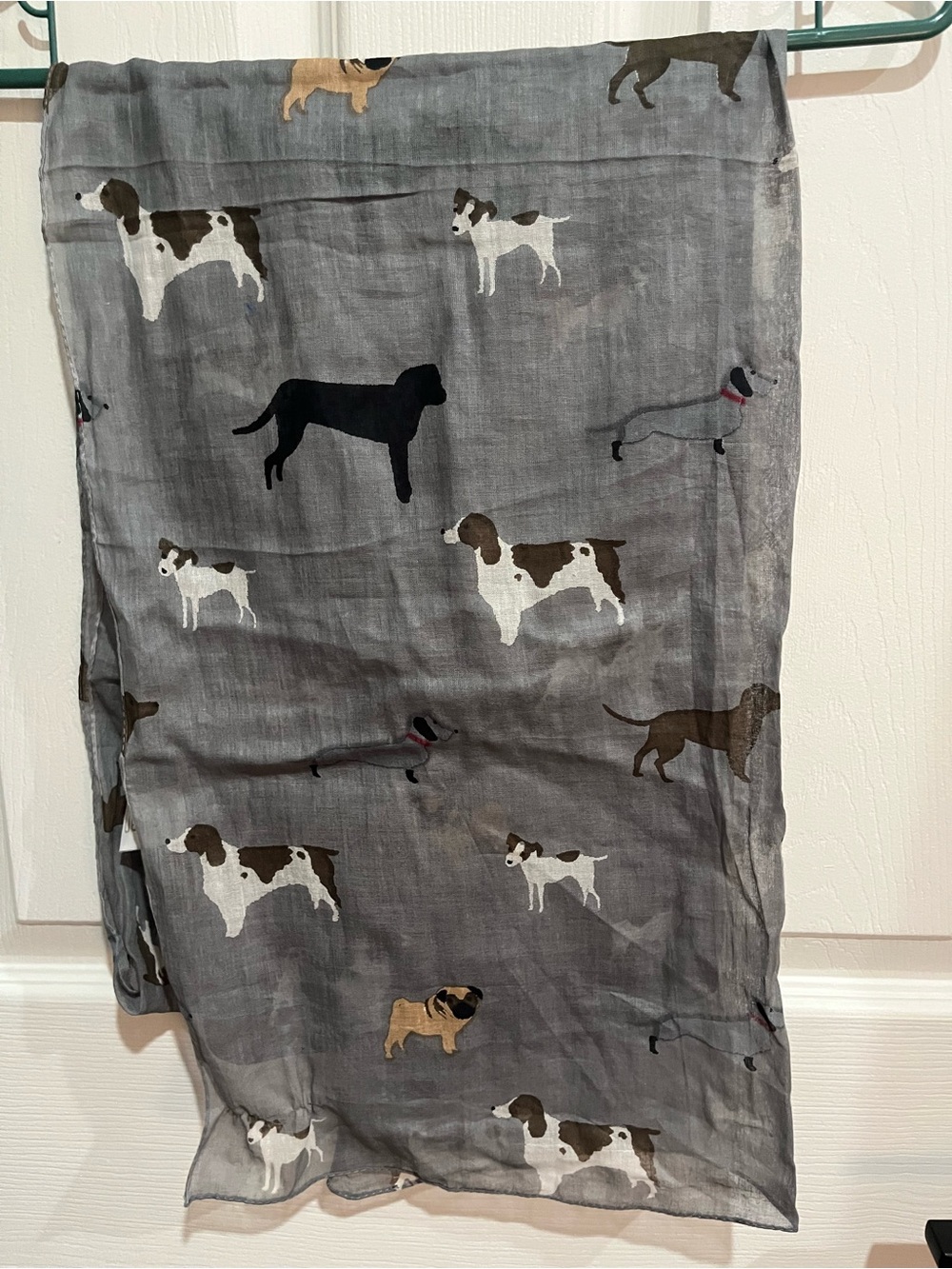 Joy Susan Cotton Grey Scarf